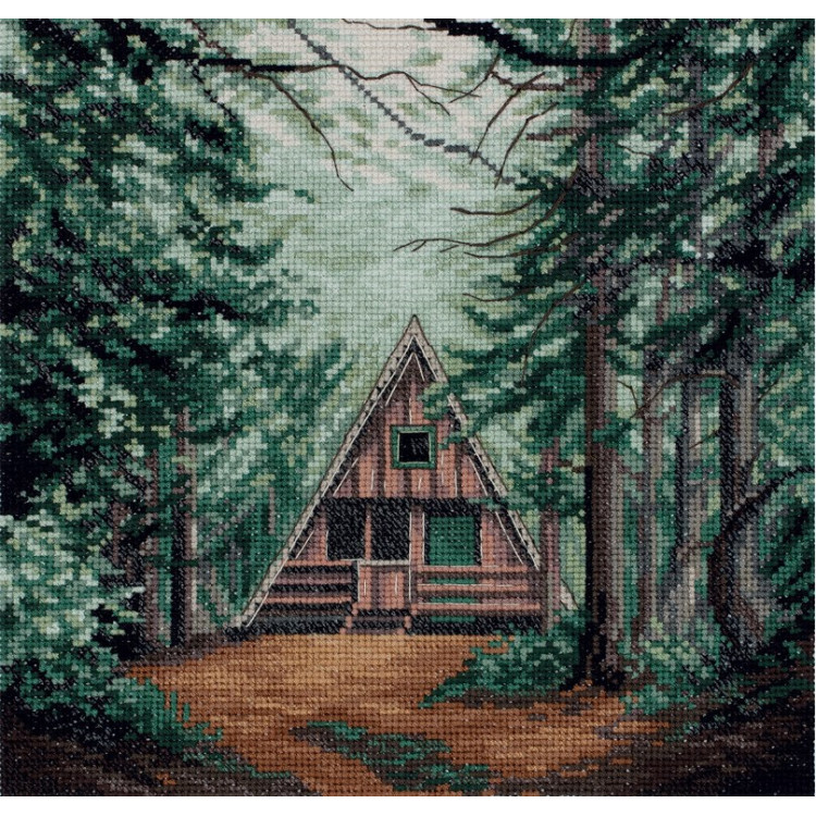 Kreuzstichset PANNA „Kleines Haus im Wald“ PPS-7384